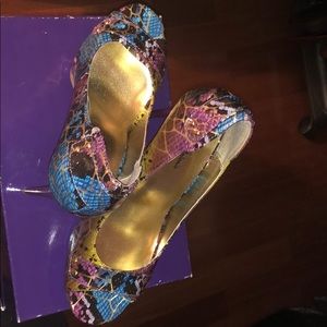 BRAND NEW MULTI COLOR PLATFORM SHOES